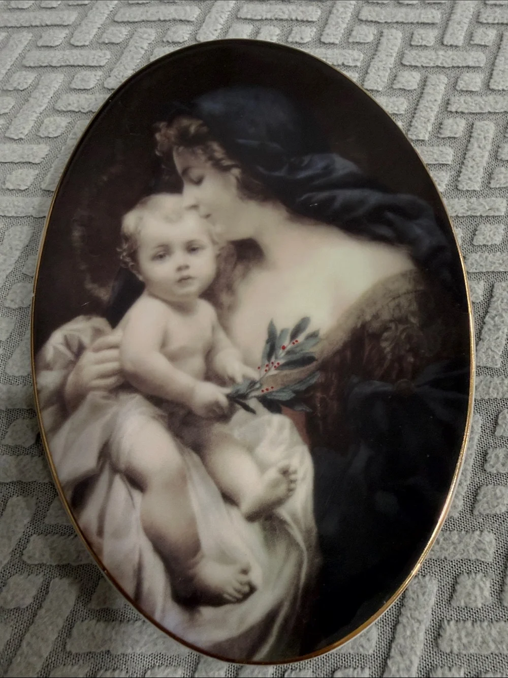 TBN TRINITY BROADCASING NETWORK LIMITED EDITION PLATE CHRISTMAS 2003 PRAYER LINE
